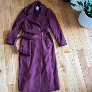 Long cranberry jacket